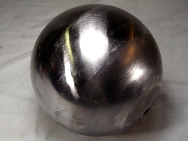 FULL 6-inch BALL, 16GA CRS, 13/32 (.406) THROUGH HOLE CENTER
