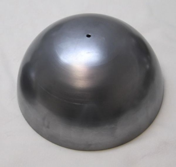HALF 8-inch BALL, 16GA CRS, 13/32 (.406) CENTER HOLE