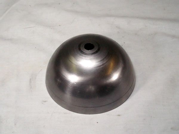 HALF 4-inch BALL, 18GA CRS, 13/32 (.406) CENTER HOLE