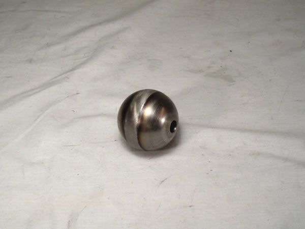 FULL 2-inch BALL, 18GA CRS, 13/32 (.406) THROUGH HOLE CENTER